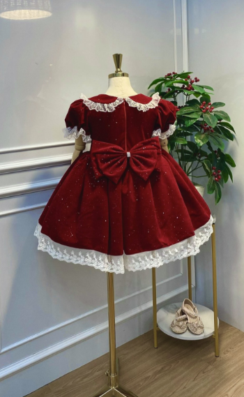 Reasonable price Beautiful color princess dress for girls Packed in plastic bag New model 4-layer princess dress made in Vietnam 6