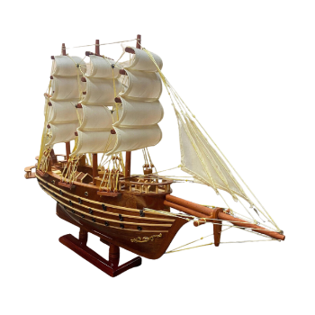 Reasonable Price Wholesale Wooden Boat Handicraft OEM ODM Souvenir Natural Bamboo Customized Packaging Vietnamese Manufacturer 1