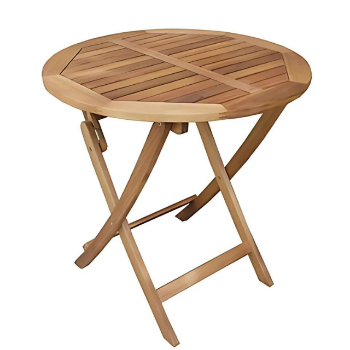 Round Folding Acacia Table Modern Outdoor Wholesale Outdoor Furniture Garden Folding Round Wooden Table Made In Vietnam 7