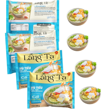 Seafood Instant Rice Noodles 105G bag with real seafood sauce from ISO HACCP Vietnam factory OEM package convenient meal 3