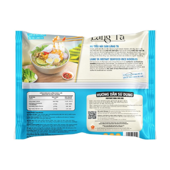 Seafood Instant Rice Noodles 105G bag with real seafood sauce from ISO HACCP Vietnam factory OEM package convenient meal 2