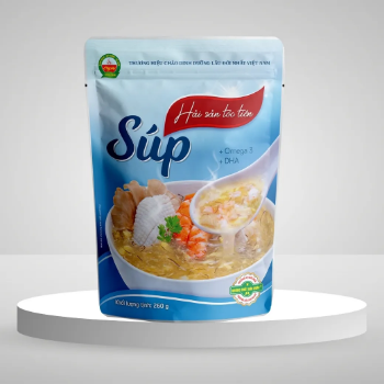 Seafood Soup with Fat Choy Fresh Soup Wholesale Natural Color Ready to Eat Healthy Nutritious Convenient Meal Bulk Packaging Made in Vietnam No Preservatives Authentic Flavor
