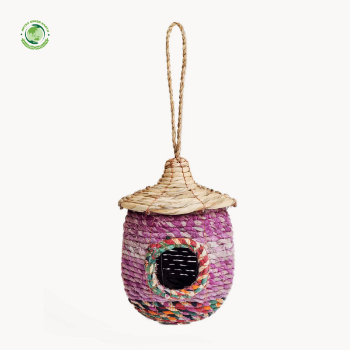 Seagrass & Sari Birdhouse, Pet accessories made from natural materials and stylish home decoration, Wholesale.