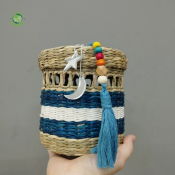 Seagrass woven basket, Home accessories Natural materials that are safe for health and aesthetically pleasing wholesale.