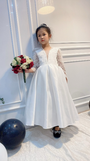 Selling Children's princess dresses High quality lace dresses Children's Princess Dresses for girls' birthday wedding parties 4