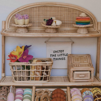 Set Rattan Kids Shopping Basket, Kid toys, kids' furniture, safe for health and aesthetically pleasing, wholesale.