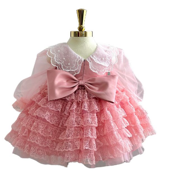 Short Dress In Silk With Plaid Pattern Nhung Nguyen Princess Dress Baby Girl Dress Kid Clothes For Girls OEM ODM Made In Vietnam 4