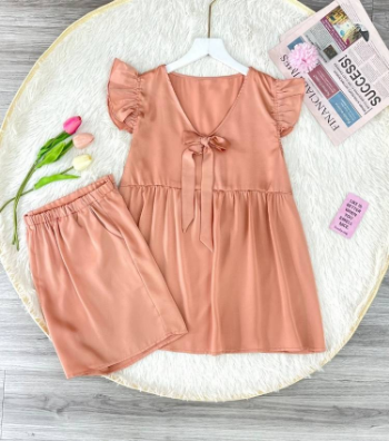 Silk Striped Maternity Outfit Set With Bow Collar For Home Postpartum Wear B314 Anti-Shrink Sweat-Absorbent Not Discolored 7