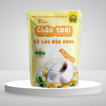 Snakehead Fish and Mung Bean Porridge by Cay Thi Rich Sweet Flavor Packed with Zinc Vitamins B1 B6 Nutritious and Delicious Meal Especially for Children Supports Health and Growth