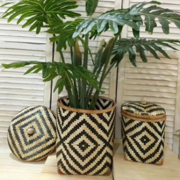 Super Cheap Wholesale Natural Rattan Flower Pot Storage Basket Indoor/ Eco - Friendly Planter Holder/ Flower Pot Home Decoration 3