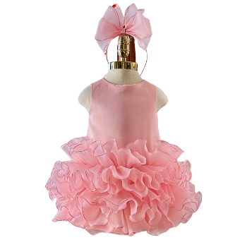 Sweet Nhung Nguyen Princess Dress Baby Girls Custom OEM ODM Summer Collection Large Size Daily Straight Chiffon Skirt Lace