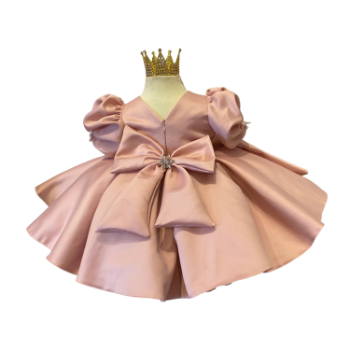 Taffeta Baby Princess Dress Kids Princess Dress Reasonable Price  Beautiful Cute Baby Girl Dresses Pack In Plasticic Bag 4