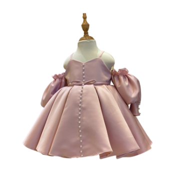 Taffeta Baby Princess Dress Kids Princess Dress Reasonable Price  Beautiful Cute Baby Girl Dresses Pack In Plasticic Bag 6