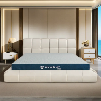Titan Grey Eco-Friendly ISO Certified Natural Latex Mattresses Soft Supple Memory Foam Fabric Vietnam Bedroom Furniture School