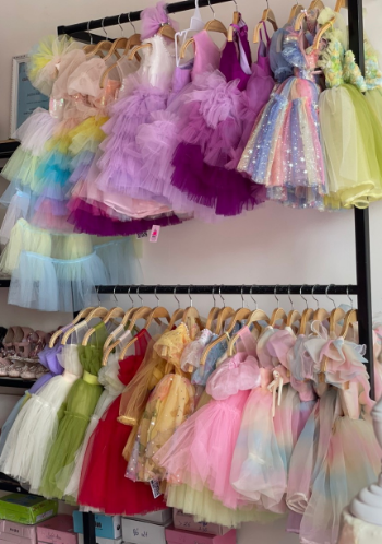 Top Selling Princess Flower Girl Dress Party Dress 10 Colors Puffy Ball Gown Girls Dress Lovely Birthday Tutu Skirt 7