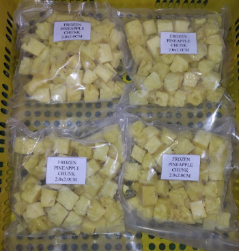 Trading In Bulk Frozen Pineapple Freezing Process Special Shape Shape Vacuum Pack Packaging 4