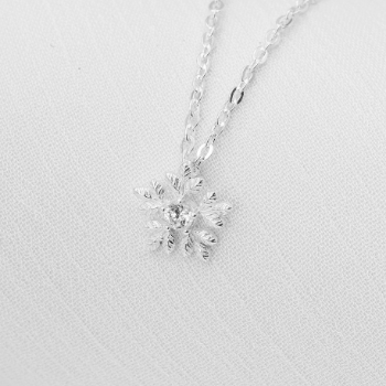 Trendy Products High Fashion Jewelry 925 Sterling Silver with Snowflake Charms Pendant Necklaces New Elegant Design For Woman 2