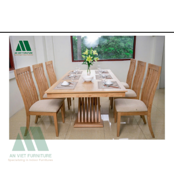 Vietnam Manufactured Furniture Dining Room Wholesale Manufacture Set Easy Assemble OEM ODM Competitive Price
