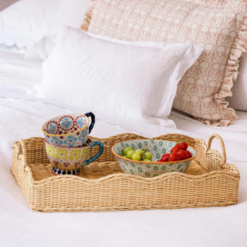 Vietnam Product Hand Woven Storage Basket Using As Rattan Wicker Kitchen Organizer Fruit Snack Storage Box Living Room 5