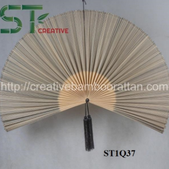 Wall Hanging Fan Hand Woven Natural Bamboo Wall Fan Folding Fan Bamboo Wall Decor 100% Handmade From Vietnam Factory 3