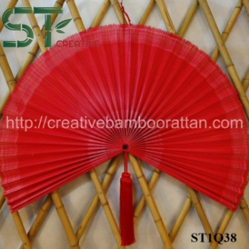 Wall Hanging Fan Hand Woven Natural Bamboo Wall Fan Folding Fan Bamboo Wall Decor 100% Handmade From Vietnam Factory 2