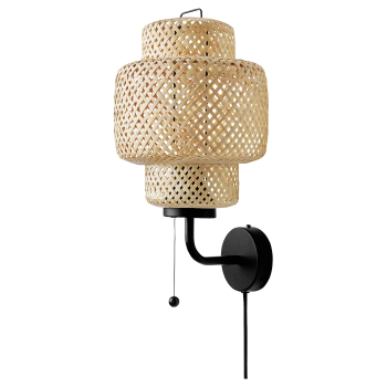 Wall lamp, bamboo handmade, Lamps made from handmade materials, home decoration accessories, wholesale.