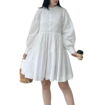 Washable Dresses Women 2024 OEM ODM Good Price Casual Baby Doll Loose Mini Linen Dress Easy To Wear From Vietnam Manufacturer 1