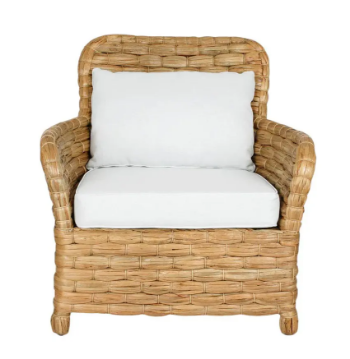 Water hyacinth chair made from natural materials, customizable size upon request, eco-friendly, durables and elegant