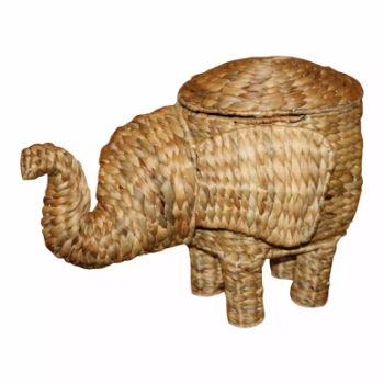 Water Hyacinth Elephant Basket Home accessories Natural materials that are safe for health and aesthetically pleasing, wholesale