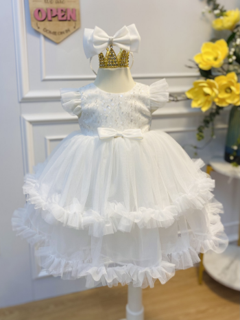 WHOLESALE ballgown dress for girl for many special occasions and wedding multi-layered fabric with sequins SUPPORT ODM/OEM 2