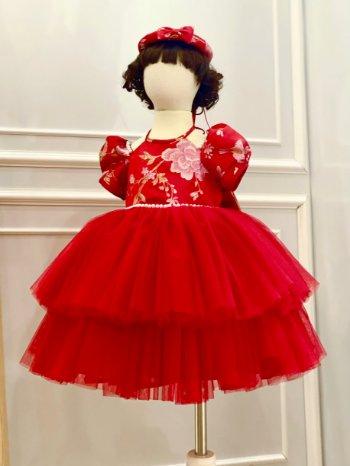 wholesale Cute baby girl floral princess dresses for baby girls Best quality made in Viet Nam 6