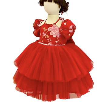 wholesale Cute baby girl floral princess dresses for baby girls Best quality made in Viet Nam 1