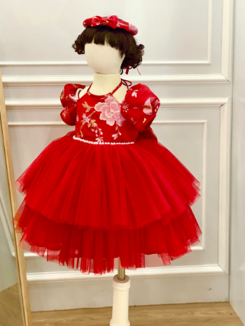 wholesale Cute baby girl floral princess dresses for baby girls Best quality made in Viet Nam 2