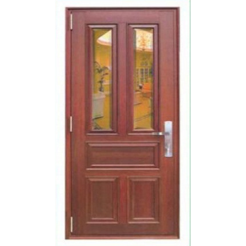 Wholesale Exterior Modern Door Villa Wooden Furniture Solid Wood Double Door Designs with Natural Finished Wood Frames Classic 3