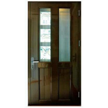 Wholesale Exterior Modern Door Villa Wooden Furniture Solid Wood Double Door Designs with Natural Finished Wood Frames Classic 2