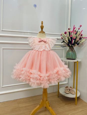 Wholesale Flower Girl Dress Kids Party Wedding Birthday Kids Clothes Elegant Baby Girl Dress made in Viet Nam 5