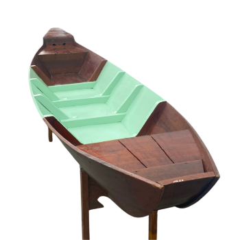 Wholesale Handicraft Souvenir Solid Wood Handmade Wooden Boat Manufacturer Good Price Carton Box Packaging Made In Vietnam 1