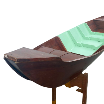 Wholesale Handicraft Souvenir Solid Wood Handmade Wooden Boat Manufacturer Good Price Carton Box Packaging Made In Vietnam 4