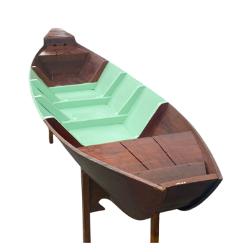 Wholesale Handicraft Souvenir Solid Wood Wooden Boat Manufacturer Good Price with custom decoration 4