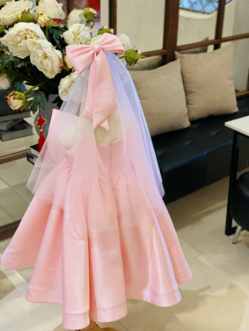 Wholesale Princess Dress For Girls  2023 New Pearl Beaded Baby Girls Party Dress Cute Girls 5