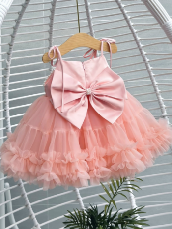 Wholesale Various Color Short Sleeve Princess Dresses for Girls 2-12 Many Floating Layers OEM ODM Manufacturing from Vietnam 2