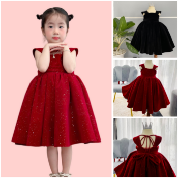 Winter Dresses Velvet Dress for Summer Girl's Clothing Girls Dresses High Quality Factory Price OEM ODM Service Made In Vietnam 2