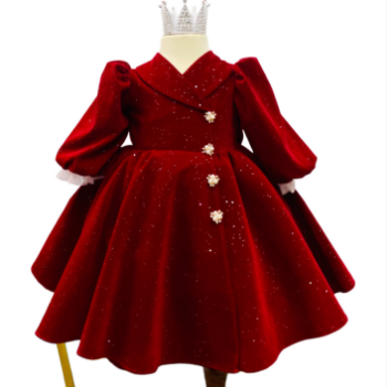 Winter Dresses Velvet Dress Vest Girl's Clothing Girls Dresses High Quality Factory Price OEM ODM Service Made In Vietnam 1