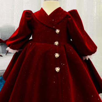 Winter Dresses Velvet Dress Vest Girl's Clothing Girls Dresses High Quality Factory Price OEM ODM Service Made In Vietnam 4