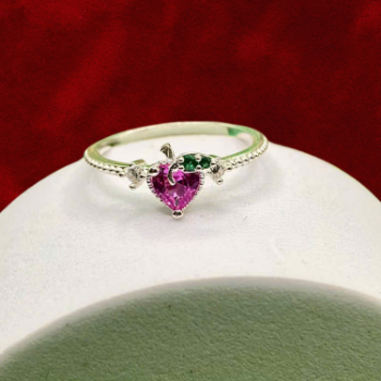 Women'S Silver Ring Trendy Polished Silver Perfection Luxury Jewelry Woman Ruby Custom Design Made In Vietnam Manufacturer