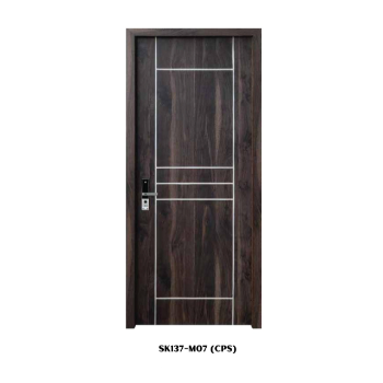 Wood Plastic Composite Door  Manufacturer Fast Delivery Customized Color Sound Insulation Packed In Carton Box Made In Vietnam 2