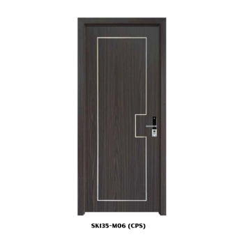 Wood Plastic Composite Door Wholesale Good Price Customized Color Fire Prevention Packed In Carton Box Vietnam Manufacturer 2