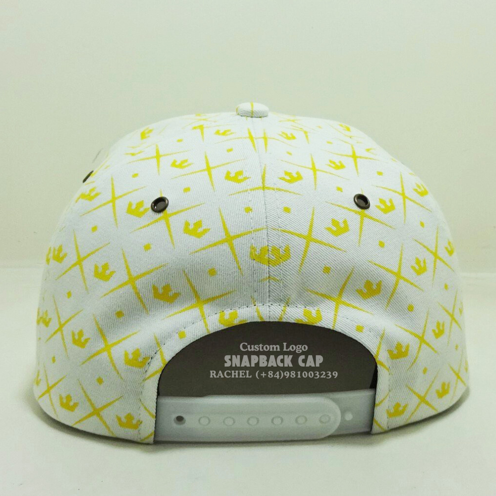 3D Embroidered Logo Snapback Caps 5 Panel Structured Flat Brim Printed Inner Tapes Adjustable Snapback Unisex Vietnam Headwear 7