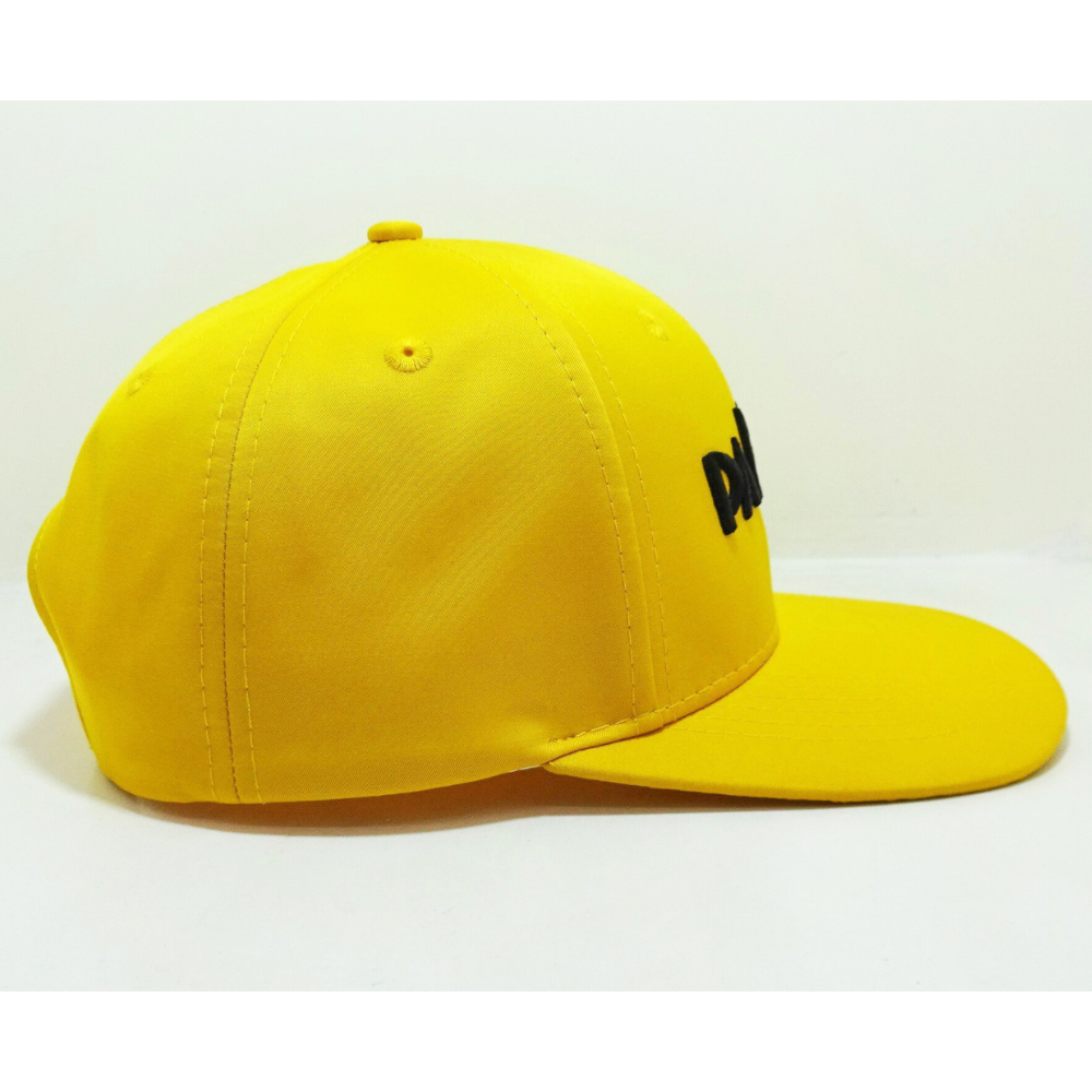 3D Embroidered Logo Snapback Caps 6 Panel Structured Caps Slightly Curved Brim Adjustable Single Row Buckle Closure For Branding 4