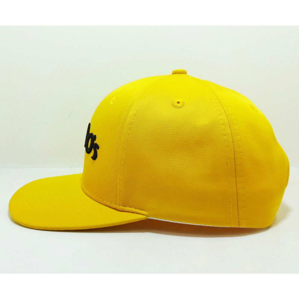 3D Embroidered Logo Snapback Caps 6 Panel Structured Caps Slightly Curved Brim Adjustable Single Row Buckle Closure For Branding 3